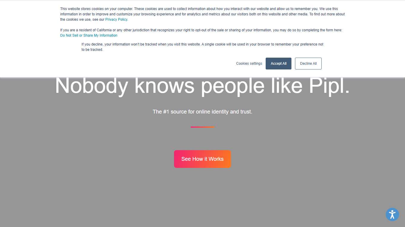 The #1 source for identity & trust | Pipl